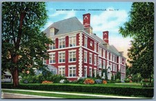 Linen Postcard MacMurray College Jacksonville IL Vintage 1930s Women's College