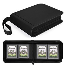 Tagemo 2 Pocket Top Loader Binder for 3x4" Rigid Holders, 2-Pocket, Black