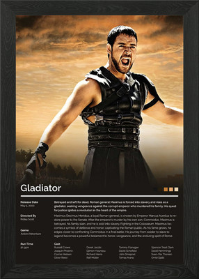 Gladiator Filmposter Gerahmtes Wandbild Poster Leinwanddruck Bild