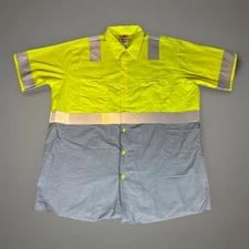 Red Kap High visibility short sleeve button-down work shirt Norfolk Collab