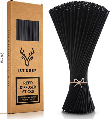 Reed Diffuser Sticks   100 Pcs of Black Rattan Essential Oil Aroma Refill Wood S