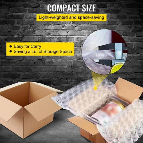 984ft x16" Air Cushion Machine Film Small Bubble Pillow Packaging Padding Roll 1 - Bild 7 von 17