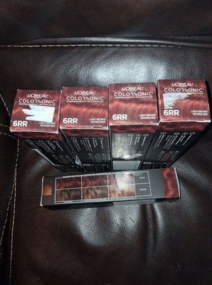L'Oréal Paris ColorSonic Hair Dye Light Brown Red, Brown Mahogany, Brown Ash