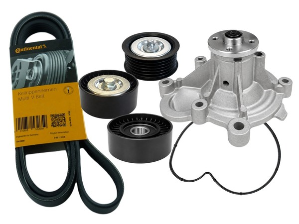 Keilrippenriemensatz Wasserpumpe Mercedes E/C Klasse SLK S/W212 S/C/W204 A/C207-image