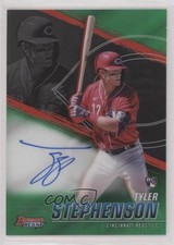 2021 Bowman's Best of Green Refractor 36/99 Tyler Stephenson #B21-TS Auto 15t4