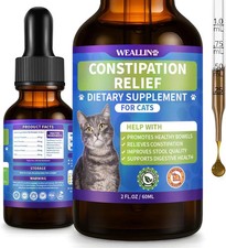 Cat Constipation Relief   Natural Digestive Support Liquid, 60 mL