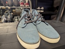 DC Studio TX Mid Mens Petrol Blue Canvas Skate Inspired Sneakers Shoes 9 