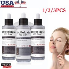 1-3X Dr. Melaxin Peel Shot Glow Black Rice Peeling Ampoule, Exfoliating Scrub  