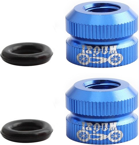2 Packs Bike Vacuum Tire Presta Valve Nut Bicycle Inner Tube Valve Nuts with ... - Picture 2 of 5
