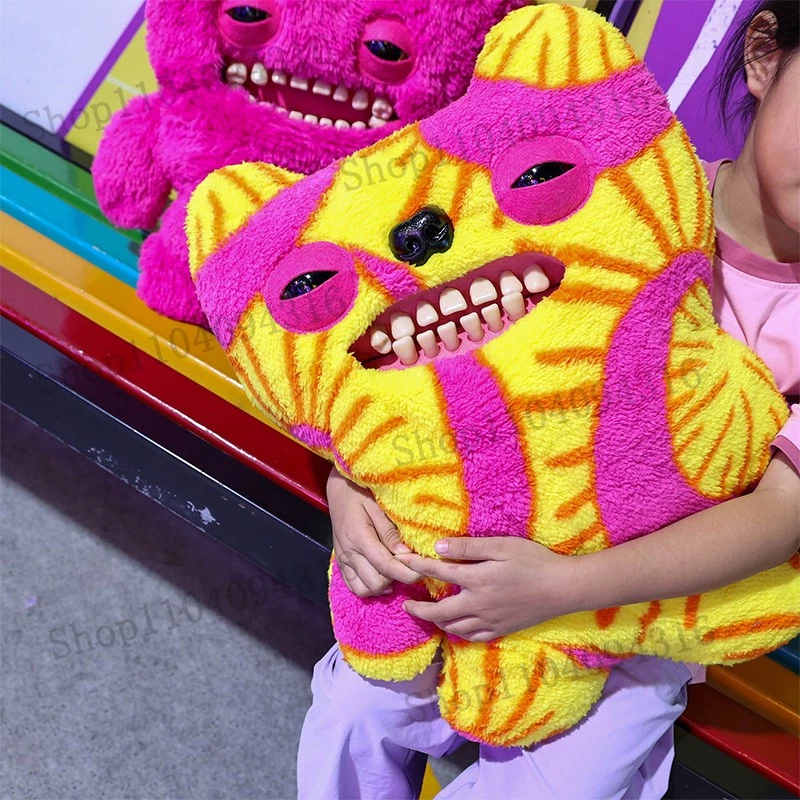 Juguetes de peluche originales Fuggler dientes feos monstruos almohadas Bigg Fugg muñeca Pleuche Foto 3 de 4