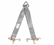 Tow Straps V Bridle 3" x 24" w/ RTJ Cluster Hooks 5400WLL, Wrecker