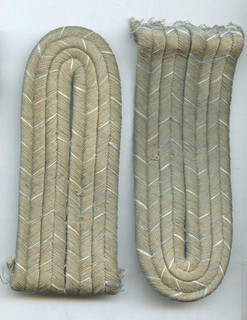 WWI WW1 German BAVARIAN Officer Shoulder Strap Set NO BACKING Unfinished 2nd Lt.
