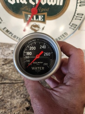 Auto Meter 3431 Water Temp Gauge/Sun Oil Pressure/US GAUGE CO Vacuum Gauge NY