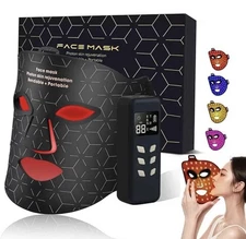 Red Light Therapy for Face, 240 LED Face Mask Light Therapy 4 Mode