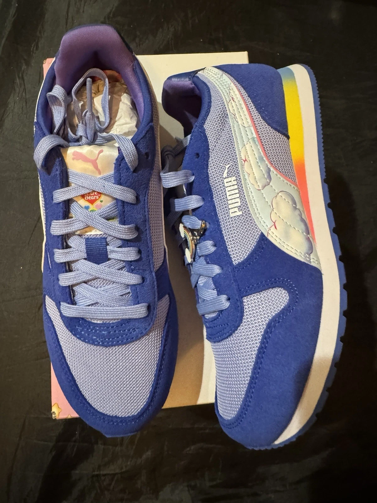 Size 6 PUMA X Care Bears X Sesame Street St Miler Junior Girls Sneakers New