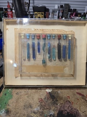 Toby Torek Blueness Mixed Media Art Sea Colors Signed