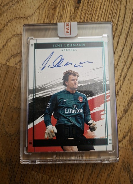 Jens Lehmann /5 On Card Auto Panini Impeccable Indelable Ink Arsenal