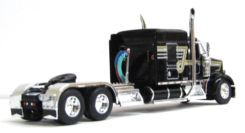 DCP Negro 100 Aniversario Kenworth W900L 72" Techo Medio Dormitorio 1/64 Sin Caja - Imagen 3 de 6