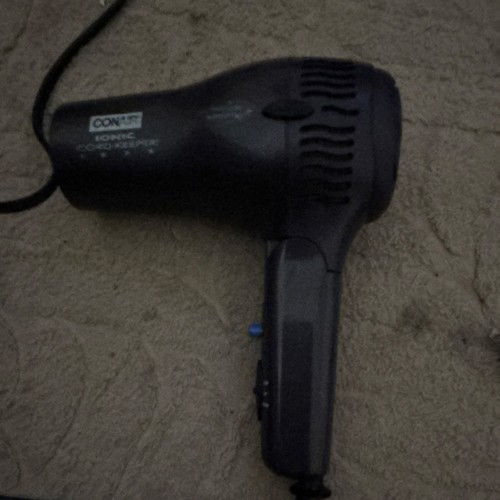 Conair Ionic Cord-Keeper 1875 Hair Dryer Black Retractable Cord Ionic Technology