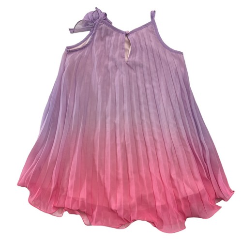 Zunie Girl Girl's Crinkle Bodice & Ruffled Trim Any Occasion Sleeveless Dress - Picture 2 of 2