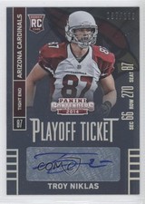 2014 Panini Contenders Playoff Ticket 37/199 Troy Niklas (Sec Row Seat) Auto 0v1
