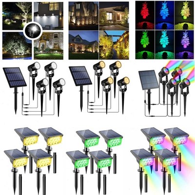 T-SUN LED RGB LED Solarstrahler Solarleuchte Solarlampe Gartenstrahler SpotLight