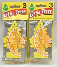 Lot Of 2 New Packs Little Trees 3-Pack Air Freshener SLICED Fragrance Scent