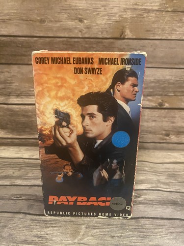 Payback VHS Tape (Corey Michael Eubanks, Michael Ironside, Don Swayze, 1990) HTF - Picture 1 of 10