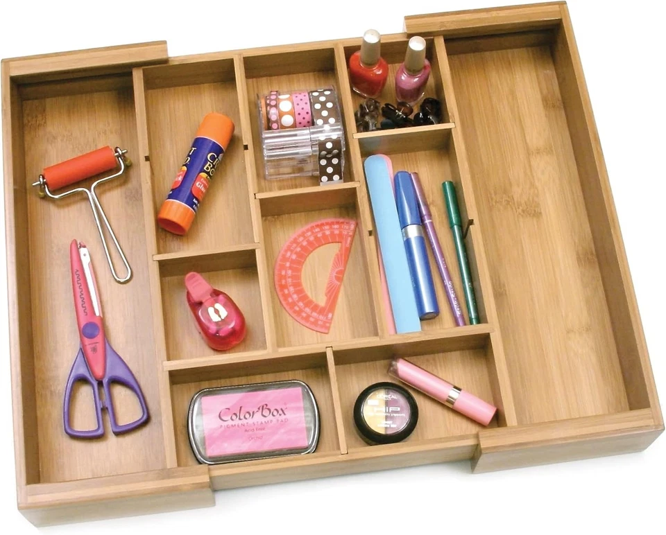 Lipper International 8882 Bambú 11 a 18 3/4 Ancho x 15 Profundo, Madera Foto 2 de 4