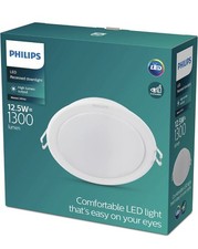 Philips LED Meson White Recessed Downlight/ Spotlight 12.5W 1240 Lumen