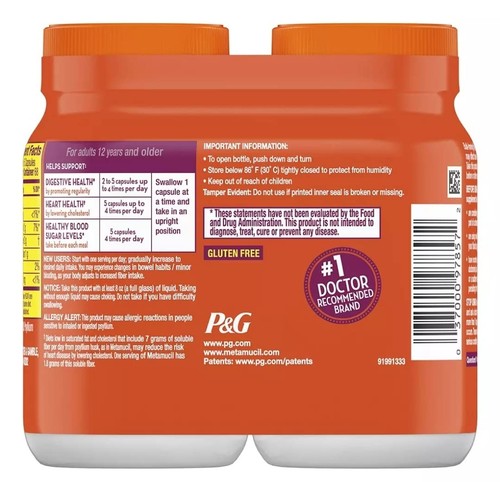Fiber Therapy for Regularity, Fiber Supplement, 170 Count (Pack of 2) - Picture 2 of 3