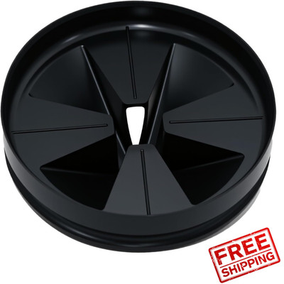 Garbage Disposal Splash Guard 3 3/8'' QCB-AM for InSinkErator Evolution, Black