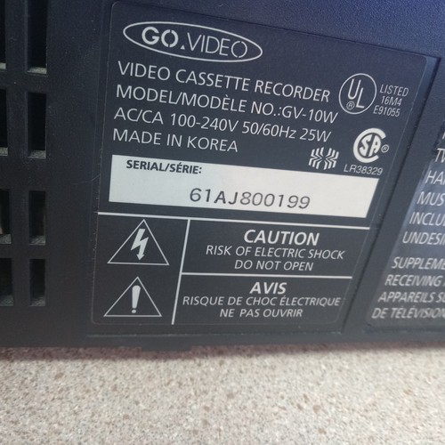 GoVideo GV-10W Worldwide Multi-System VHS VCR NTSC PAL SECAM PARTS/REPAIR - Afbeelding 14 van 18