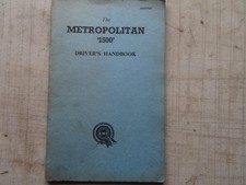 AUSTIN METROPOLITAN 1500  DRIVERS  HANDBOOK