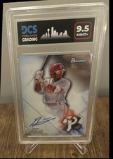 Johan Rojas 2021 Bowman Sterling Prospect On Card Auto Graded #BSPA-JR DCS 9.5