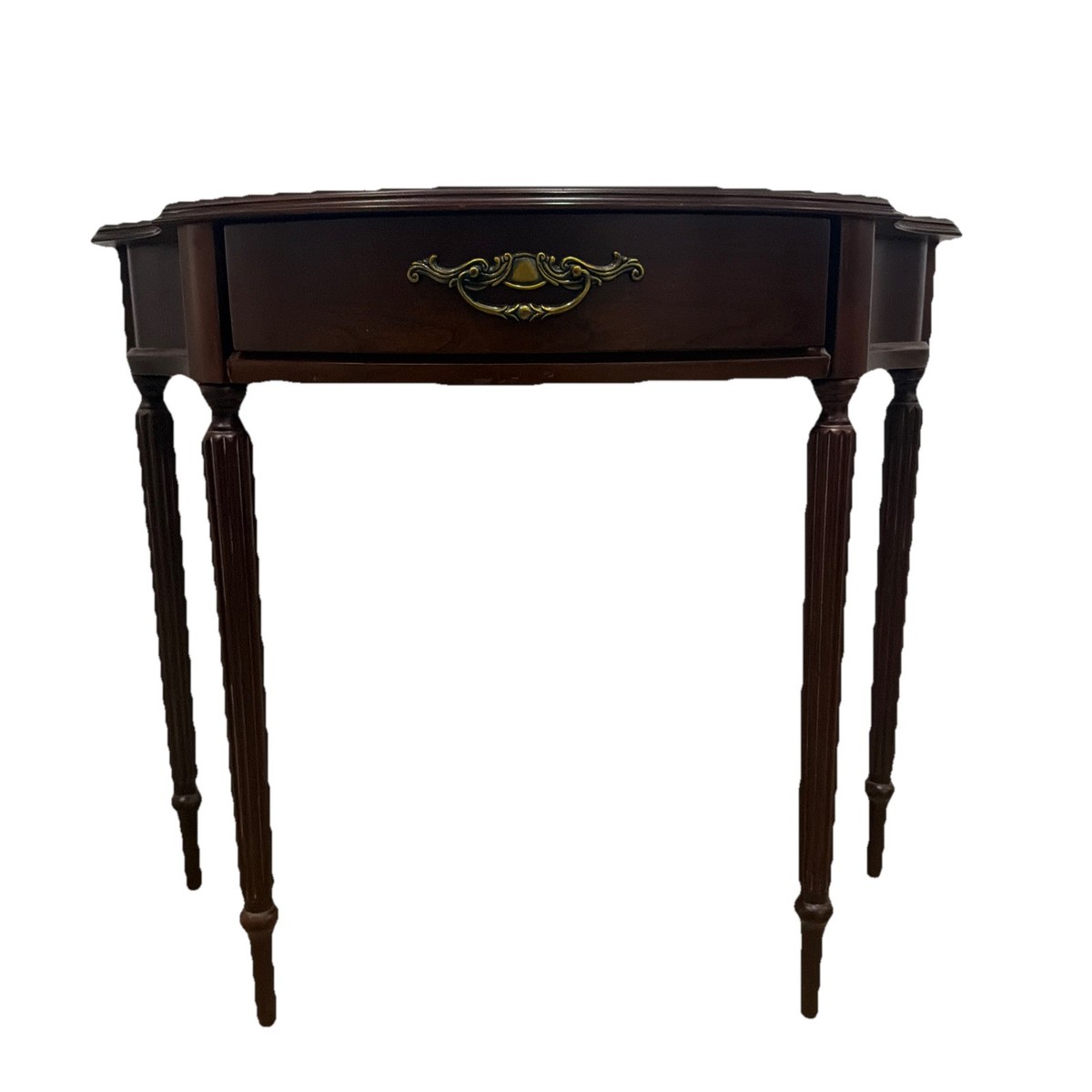 Vintage Bombay Company Original Mahogany Federal Style Half Round