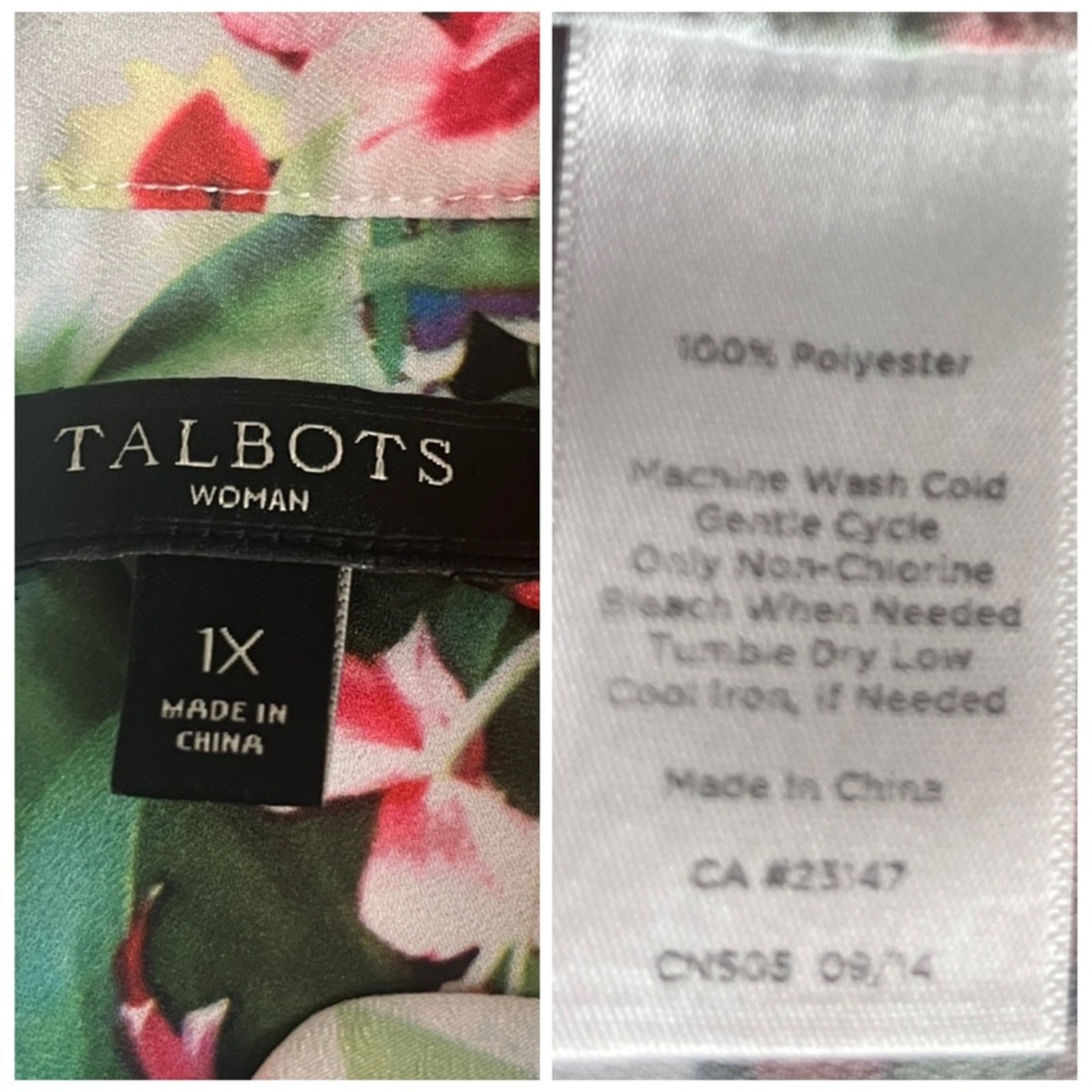 Talbots Plus Top Popover Split Button Neck Tunic … - image 11