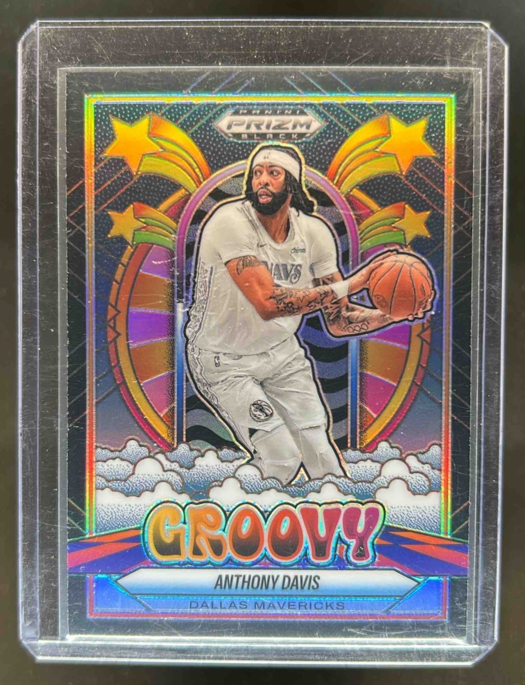 2024-25 Prizm Black Anthony Davis Groovy #9 Mavericks