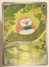 Pokemon TCG Card Rowlet 090/088 illustrazione ordine perfetto rara full art 2026 quasi nuova