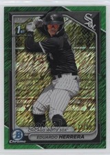 2024 Bowman Chrome Prospects Green Shimmer Refractor 71/99 Eduardo Herrera 9hx