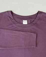 Athleta Women's Purple L/S Crew Neck Stretch Pullover Yoga Barre Athleisure Sz M