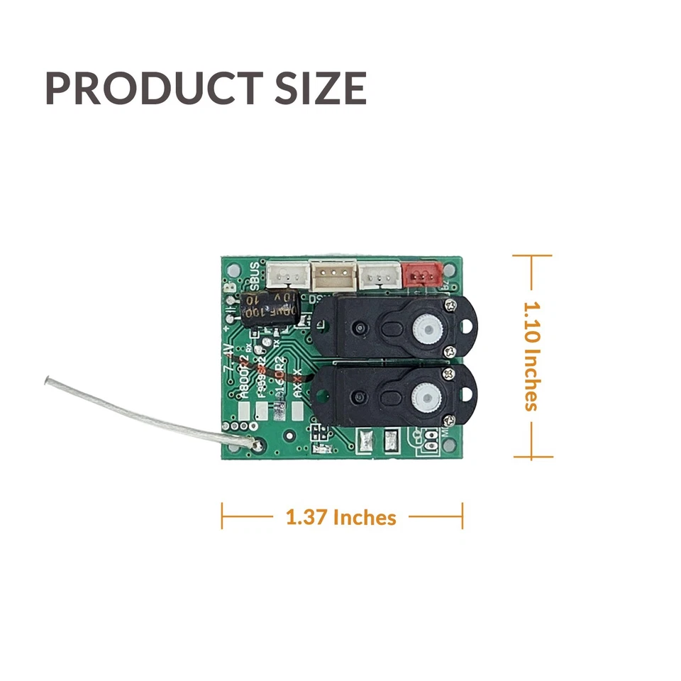 Replacement Receiving Board with Servo, Compatible with WLtoys XKS A160 RC Plane - Image 3 of 4