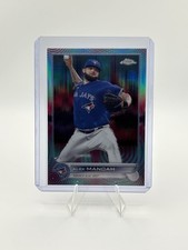 2022 Topps Chrome Sonic Alek Manoah #36 Aqua Pink Sonic Pulse Refractor /199