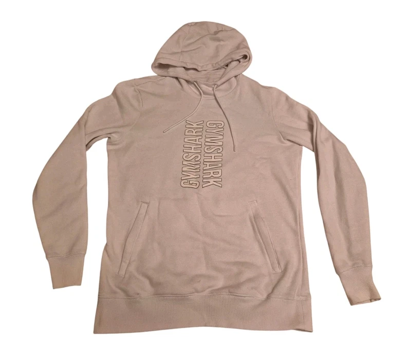 gymshark spellout soft cotton drawstring hoodie