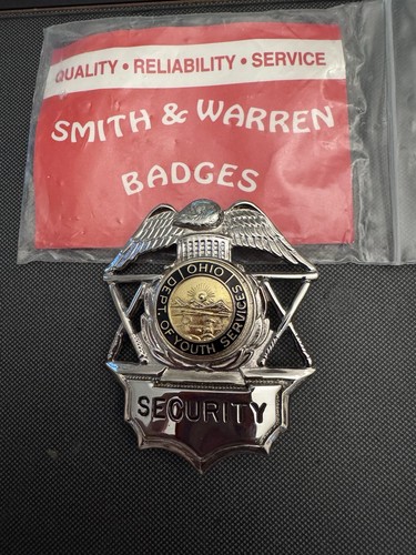 Ohio Dept of Youth Services Security Guard Badge New