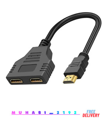 HDMI Kabel 2 Dual Port Y Splitter 1 In 2 Out HD 4K 1080P Kabel Adapter Für LCD T