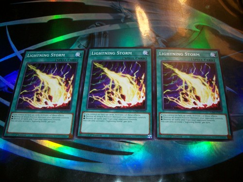 3x Lightning Storm 1st Edition Common L26D-ENS20 Yu-Gi-Oh!