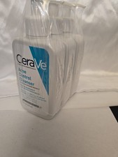 3 New CERAVE ACNE CONTROL Cleaner 2 Salicylic Acid,Acne, 8.oz. Lot, Exp:02/2026