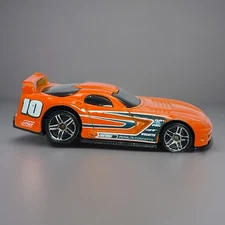 Hot Wheels 2009 Top Speed GT Dodge Viper GTS-R Orange Diecast Toy Car