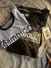 Under Armour And Champion T-Shirts. Under Armour Is A Youth XL, Champion Youth L